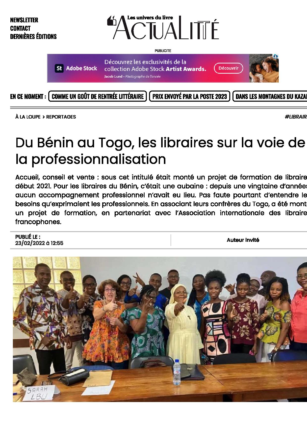ARTICLE ACTUALITTE FORMATION BENIN-page-001